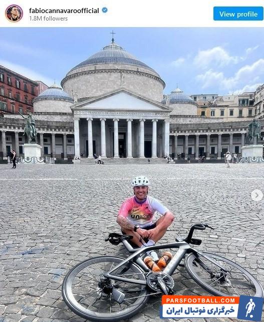 کاناوارو به قولش برای رکاب زدن مسیر رم تا ناپولی عمل کرد