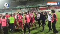 رقص مازندرانی بازیکنان پرسپولیس در جشن قهرمانی جام حذفی