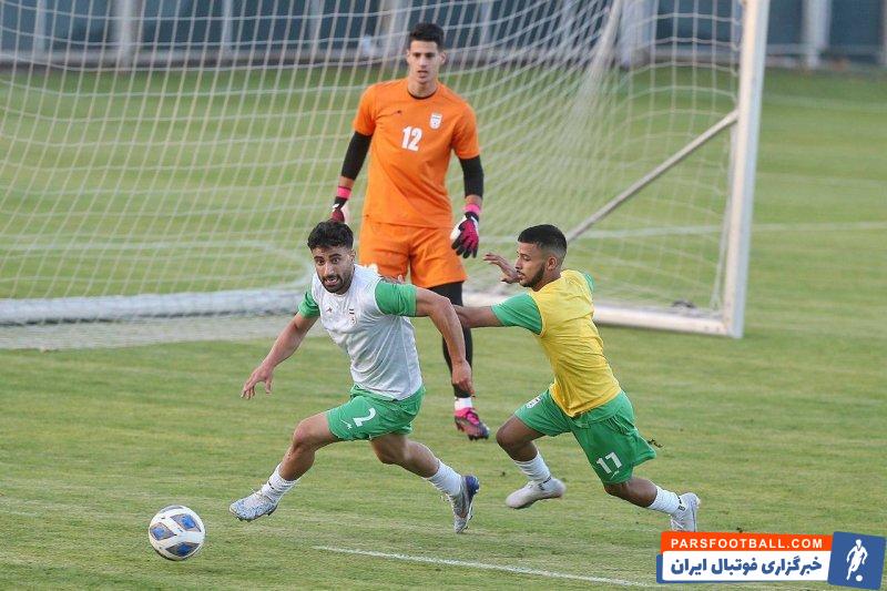 قایدی ؛ مهدی قایدی در تمرینات تیم ملی برای مسابقات کافا