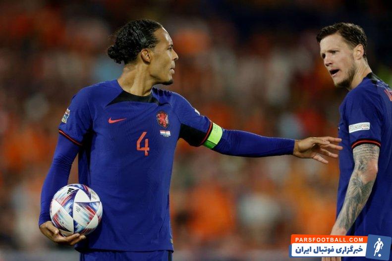 هلند ؛ درگیری لفظی ویرژیل فندایک با ووت وخهورست در دیدار هلند - کرواسی