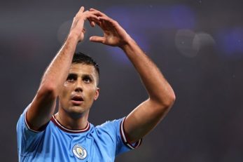 لیگ قهرمانان ؛ ژست رودری پس از گل زنی به اینتر در فینال لیگ قهرمانان