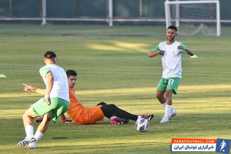 قایدی ؛ مهدی قایدی در تمرینات تیم ملی برای مسابقات کافا
