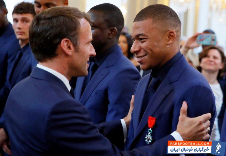 امباپه ؛ ماکرون : سعی می کنم امباپه را برای ماندن در پاری سن ژرمن متقاعد کنم