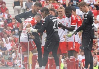 بایرن مونیخ ؛ مصدومیت رافائل گوئریرو در تمرین بایرن مونیخ