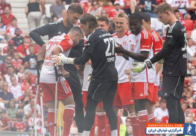 بایرن مونیخ ؛ مصدومیت رافائل گوئریرو در تمرین بایرن مونیخ