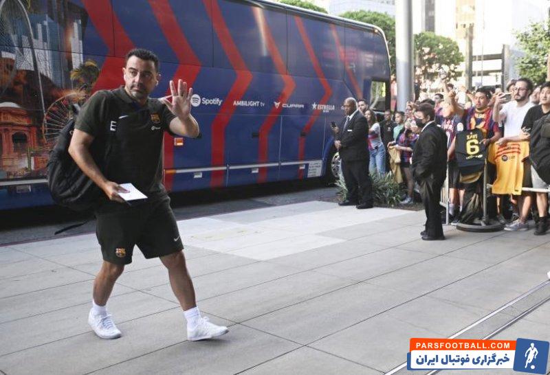 بارسلونا ؛ عکس و امضای ستاره های بارسلونا با هواداران در لس آنجلس آمریکا