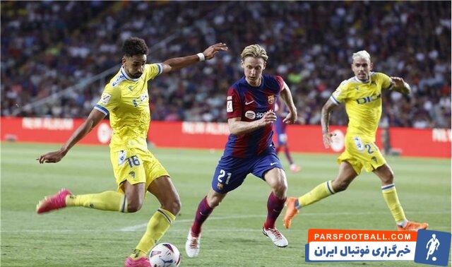 بارسلونا ؛ دی یونگ : یک بار دیگر اذیت شدیم اما خوشبختانه این بار برنده شدیم