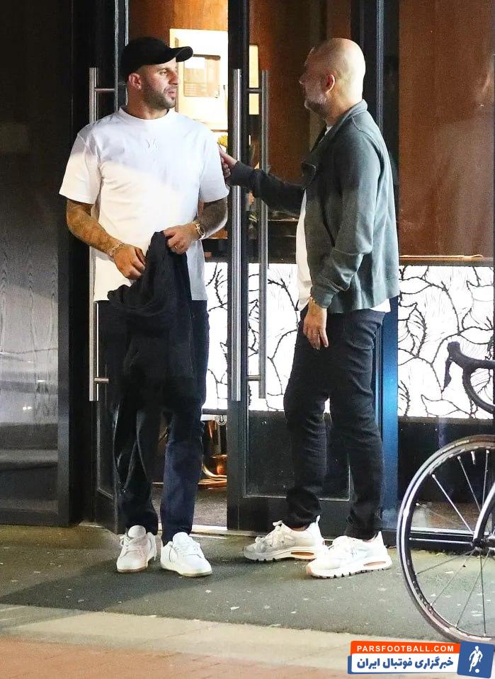 گواردیولا ؛ متقاعد کردن واکر به تمدید قرارداد با صحبت های گواردیولا در رستوران