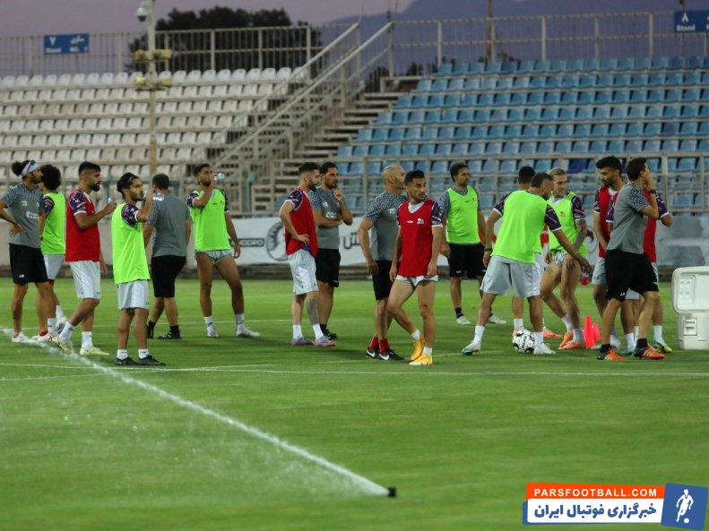 تراکتور ؛ تمرین بازیکنان تراکتور قبل از دیدار با مس رفسنجان