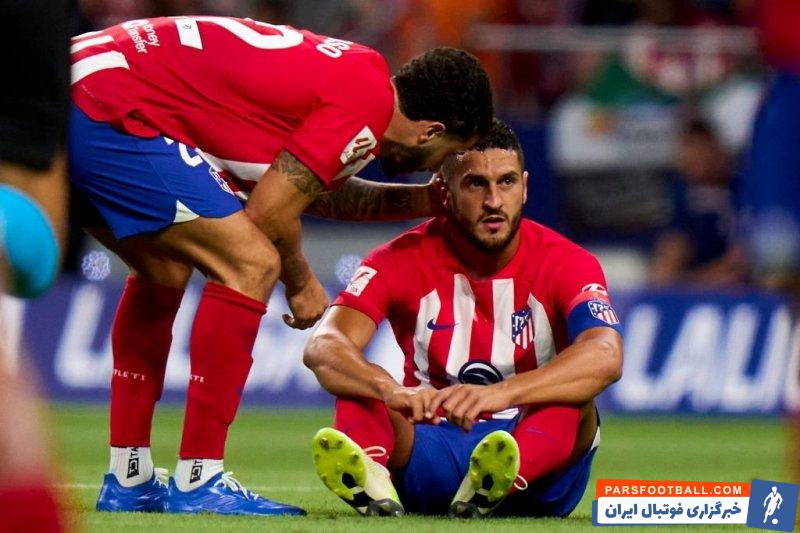 کوکه ؛ دوری حداقل یک ماهه کوکه از ترکیب اتلتیکو به دلیل مصدومیت