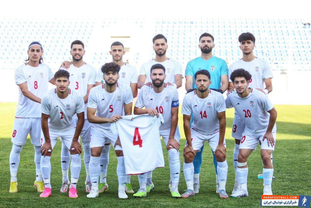 پیروزی تیم فوتبال امید ایران برابر هنگ کنگ در نیمه اول