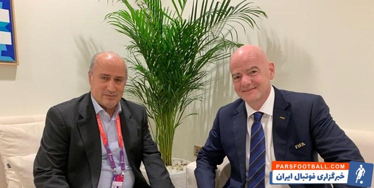 جیانی اینفانتینو ریاست فیفا سال آینده به ایران سفر خواهد کرد
