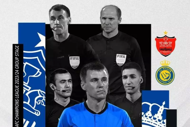 پرسپولیس ؛ داور ازبکستانی دیدار پرسپولیس و النصر را فضاوت می کند