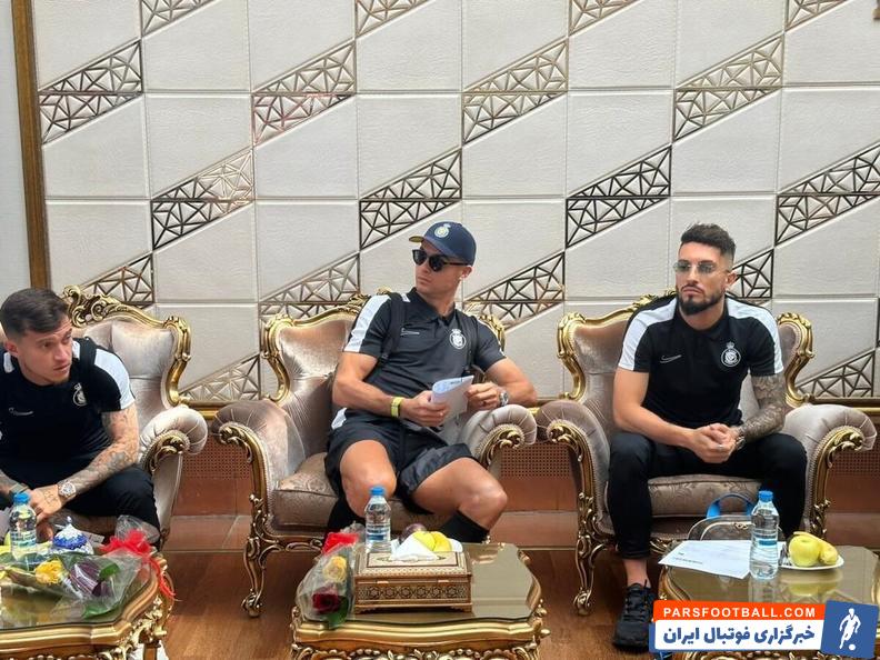 النصر به همراه کریستیانو رونالدو و سایر ستاره های خود وارد تهران شد
