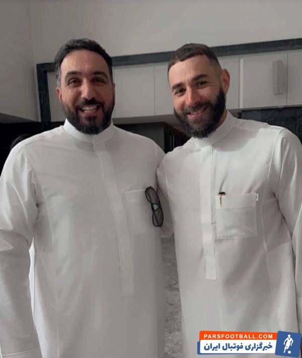 بنزما ؛ کریم بنزما با لباس سنتی عربستان