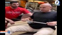 جمشید هاشم پور ؛ انجام ورزش های بدنسازی جمشید هاشم پور در سن 78 سالگی