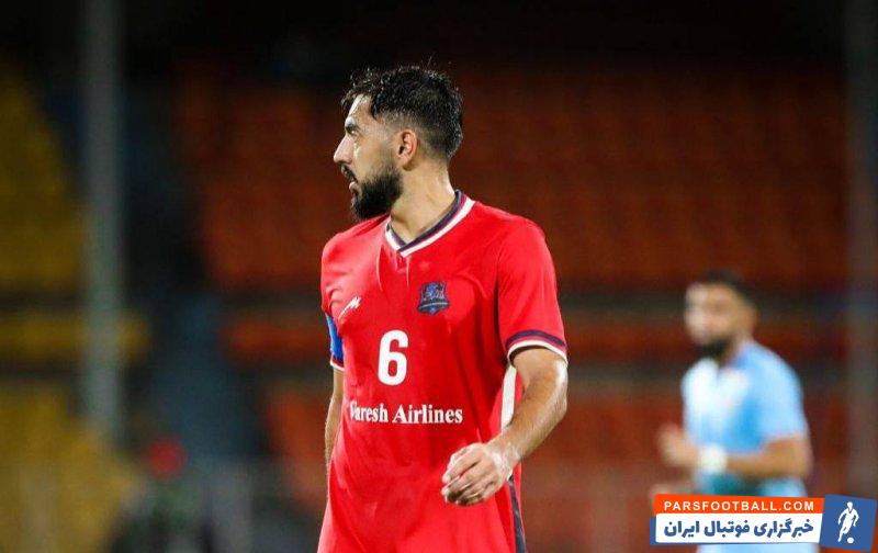 نساجی ؛ مصدومیت مهرداد عبدی، کاپیتان اول نساجی در دیدار برابر مومبای سیتی
