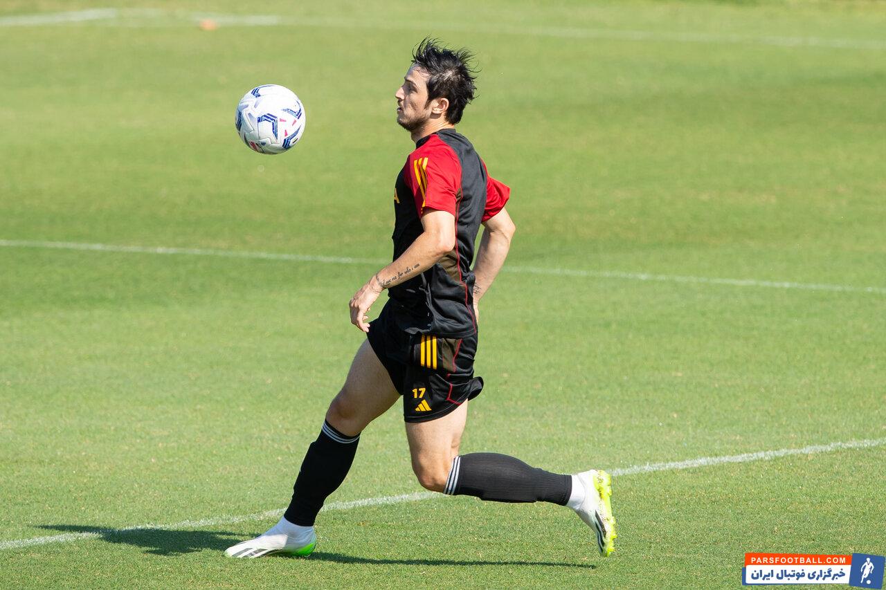 سردار آزمون عملکرد خوبی در تمرینات تیم رم دارد