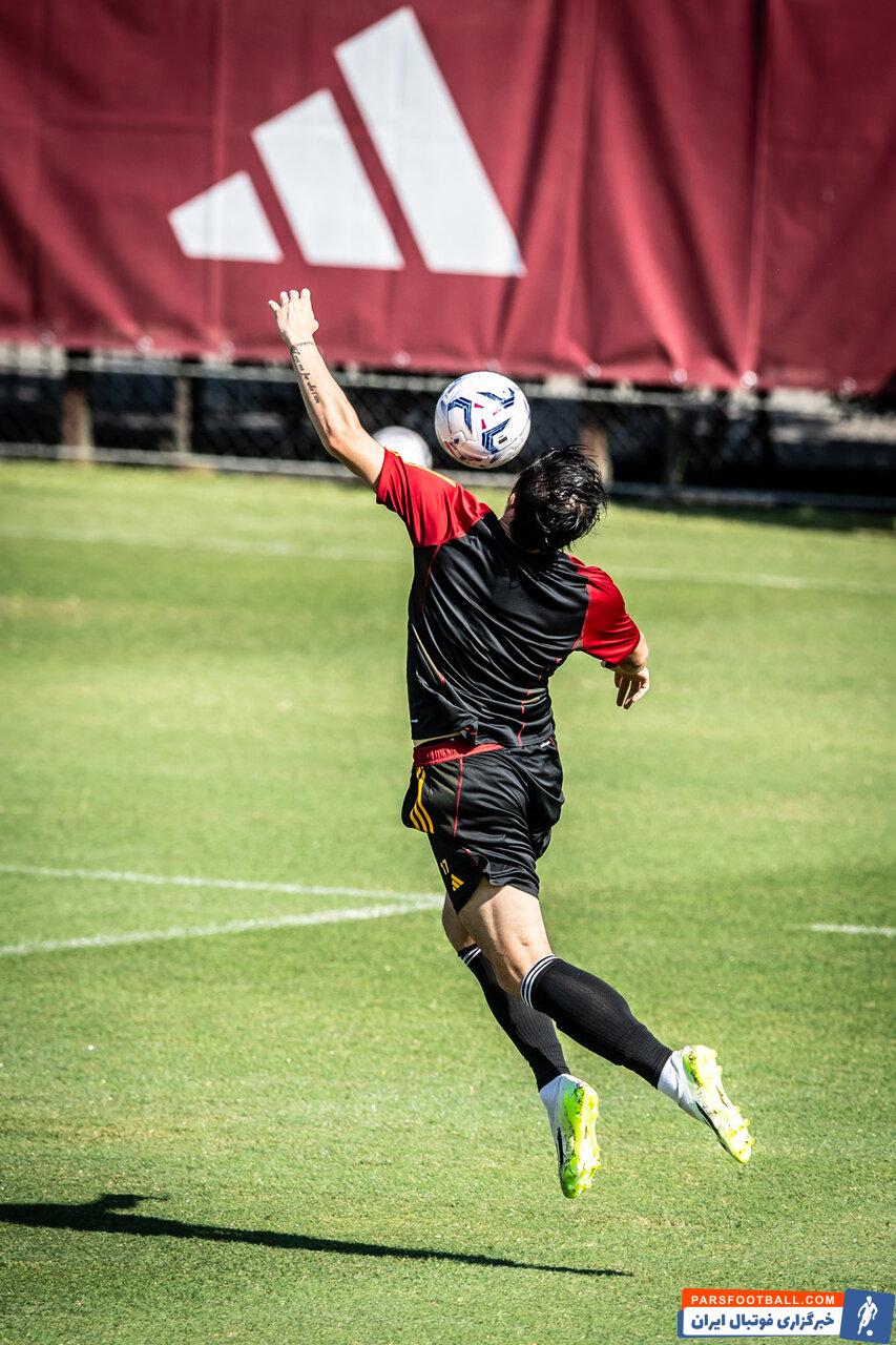 سردار آزمون عملکرد خوبی در تمرینات تیم رم دارد