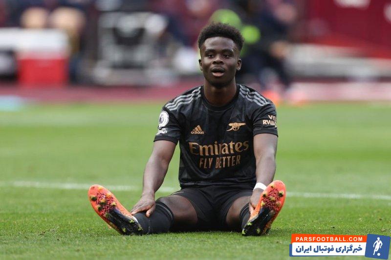 ساکا ؛ بوکایو ساکا با مصدومیت بازی می کند