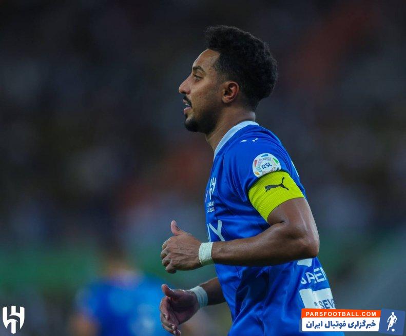 الهلال ؛ سالم الدوساری کاپیتان باشگاه الهلال در حضور نیمار