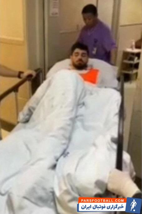 محمد عمری ستاره پرسپولیس در بیمارستان بستری شد