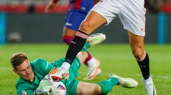 بارسلونا ؛ تراشتگن گلر بارسلونا : برابر سویا روی یک حادثه و تقریبا شانسی برنده شدیم