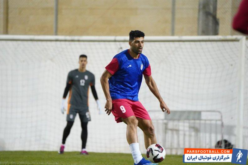 طارمی ؛ مهدی طارمی با انگیزه بالا در تمرینات تیم ملی قبل از دیدار برابر اردن