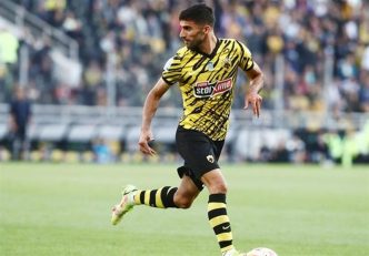 آتن ؛ برد سه بر صفر آاِک آتن برابر آستراس با گلزنی میلاد محمدی