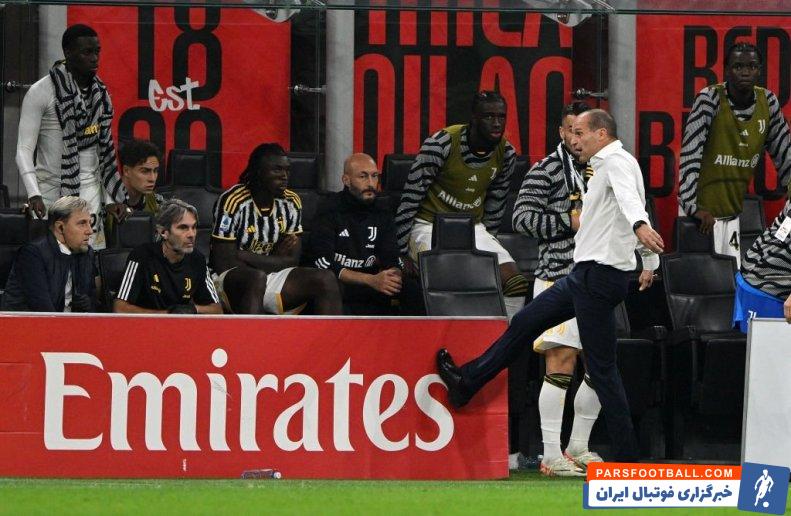 یوونتوس ؛ آلگری : عصبانی شدم چون بچه‌ها از برتری عددی استفاده نمی‌کردند