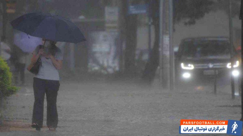 رئال مادرید ؛ بارش باران سیلآسا در شهر براگای پرتغال قبل از دیدار با رئال مادرید