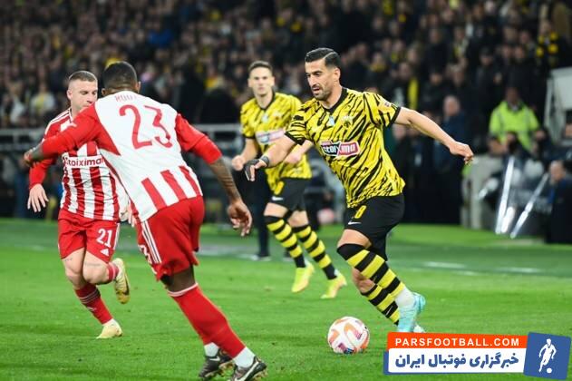 آاک آتن در حضور ستاره های ایرانی خود مقابل حریفش به تساوی رسید