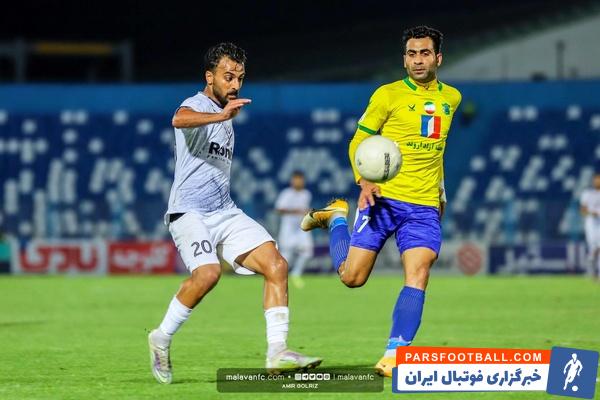 نفت آبادان ؛ تساوی یک بر یک نفت آبادان برابر ملوان