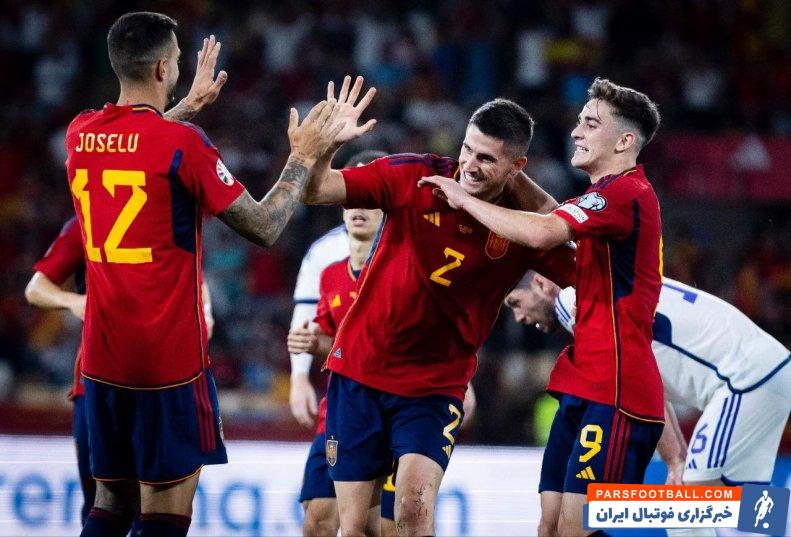 اسپانیا ؛ برتری دو بر صفر اسپانیا برابر اسکاتلند در مرحله مقدماتی یورو 2024