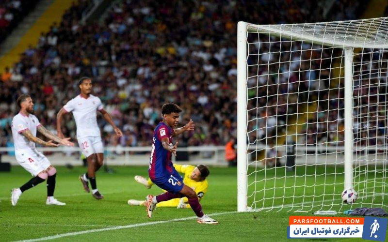 بارسلونا ؛ برد برابر سویا چهارمین برد بارسلونا با گل به خودی