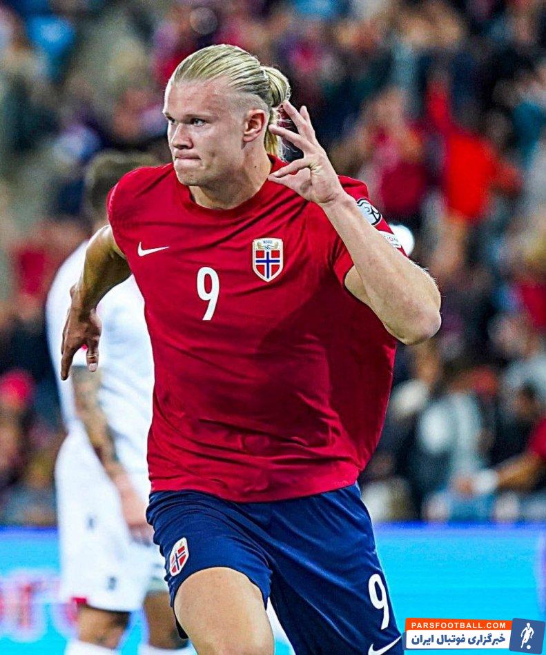 نروژ ؛ دبل ارلینگ هالند در دیدار نروژ برابر قبرس