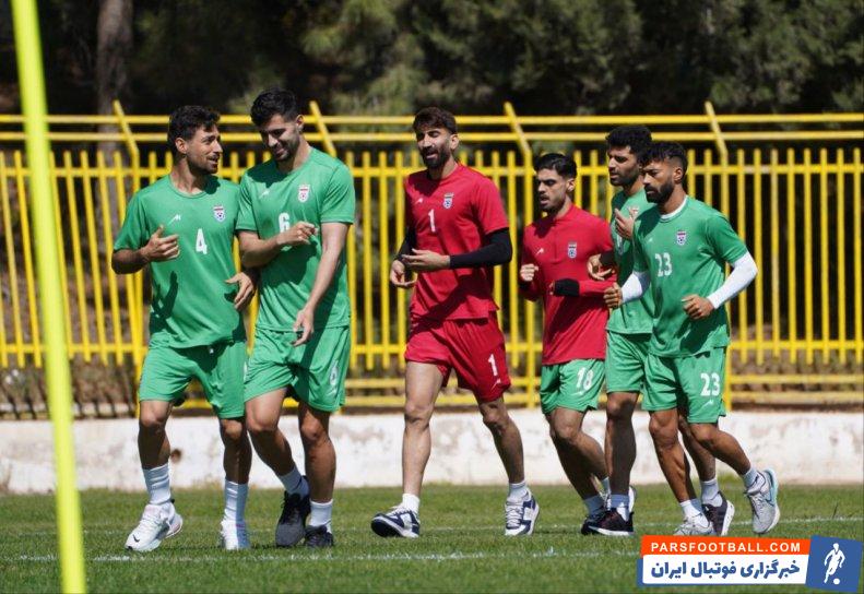 تیم ملی ؛ سعید عزت اللهی در کنار شجاع خلیل زاده در تمرین تیم ملی