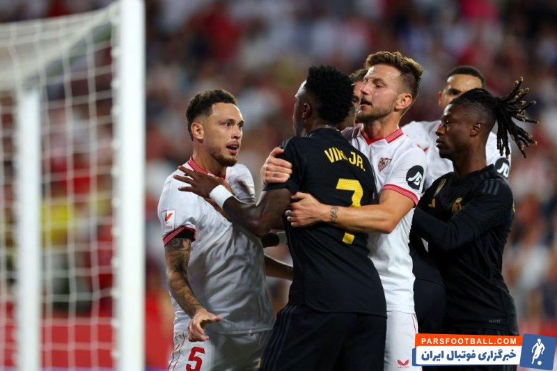 رئال مادرید ؛ وینیسوس جونیور بازیگر اصلی درگیری بین بازیکنان سویا و رئال 