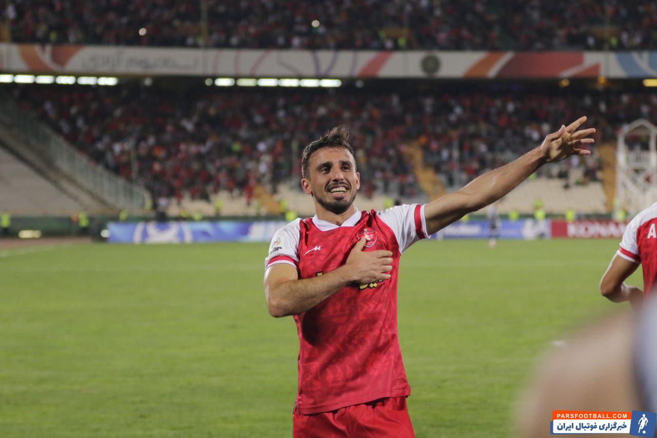 پرسپولیس ؛ تصاویری از خوشحالی گل سعید صادقی در دیدار برابر استقلال تاجیکستان