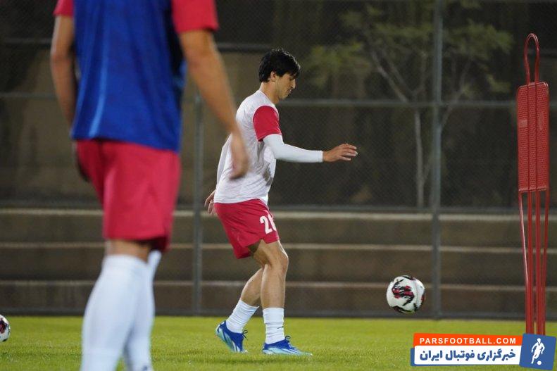 آزمون ؛ روحیه و انگیزه بالای سردار آزمون در تمرینات تیم ملی 