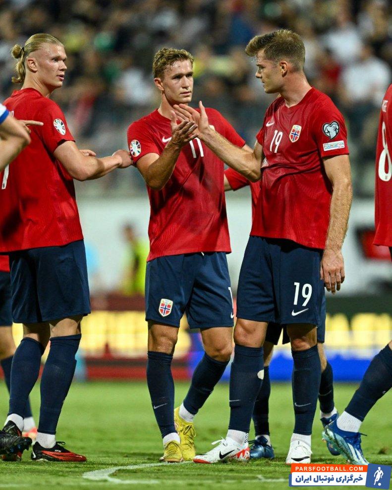 نروژ ؛ دبل ارلینگ هالند در دیدار نروژ برابر قبرس 