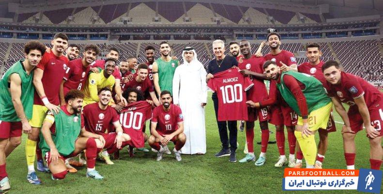 قطر ؛ تجلیل از اکرم عفیف و معز علی برای رسیدن به 100 بازی ملی در قطر