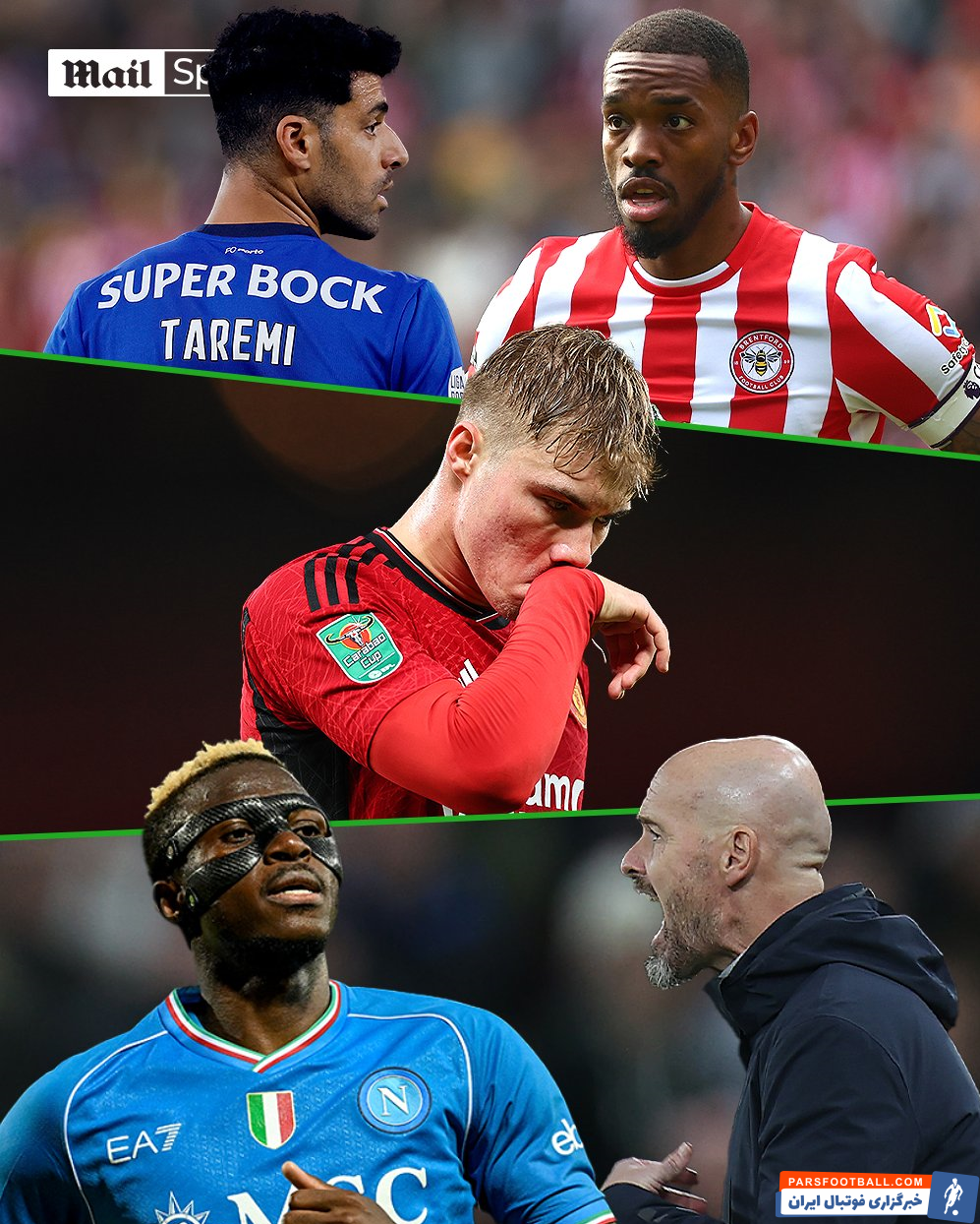 طارمی، ایوان تونی و اوسیمن گزینه های منچستریونایتد برای تقویت خط حمله