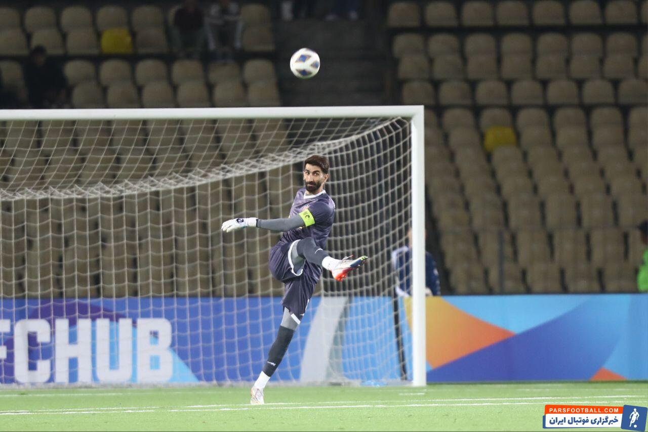 علیرضا بیرانوند بهترین بازیکن دیدار پرسپولیس و استقلال تاجیکستان شد