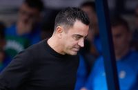 لاپورتا ؛ حضور لاپورتا در ورزشگاه برای تماشای بازی تیم دوم بارسلونا تحت هدیت مارکز