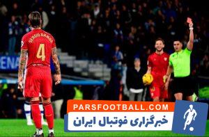 راموس ؛ دریافت کارت قرمز از سوی راموس در دیدار سویا برابر سوسیداد 