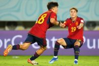 اسپانیا ؛ درخشش جونینت هافبک 16 ساله بارسلونا در ترکیب زیر 17 ساله های اسپانیا