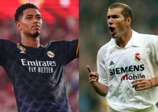 بلینگام ؛ جود بلینگام با کفشهای معروف زین الدین زیدان در تمرین