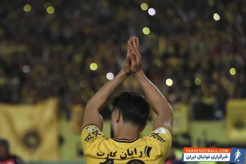 نورافکن ؛ امید نورافکن تماشاگر دیدار سپاهان برابر نیروی زمینی عراق