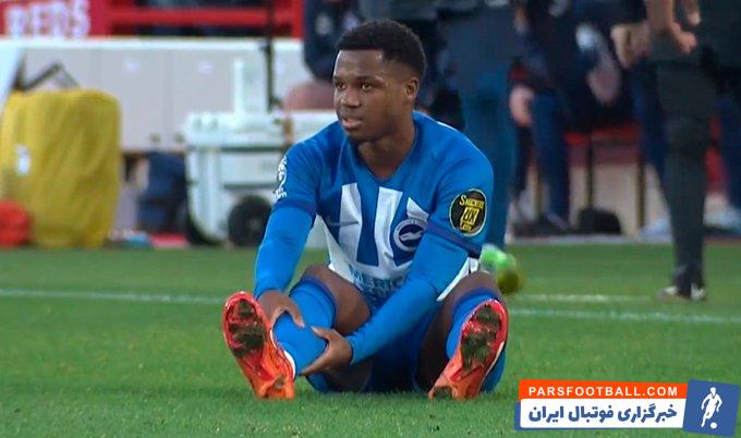 فاتی ؛ مصدومیت آنسو فاتی بازیکن قرضی بارسا در برایتون